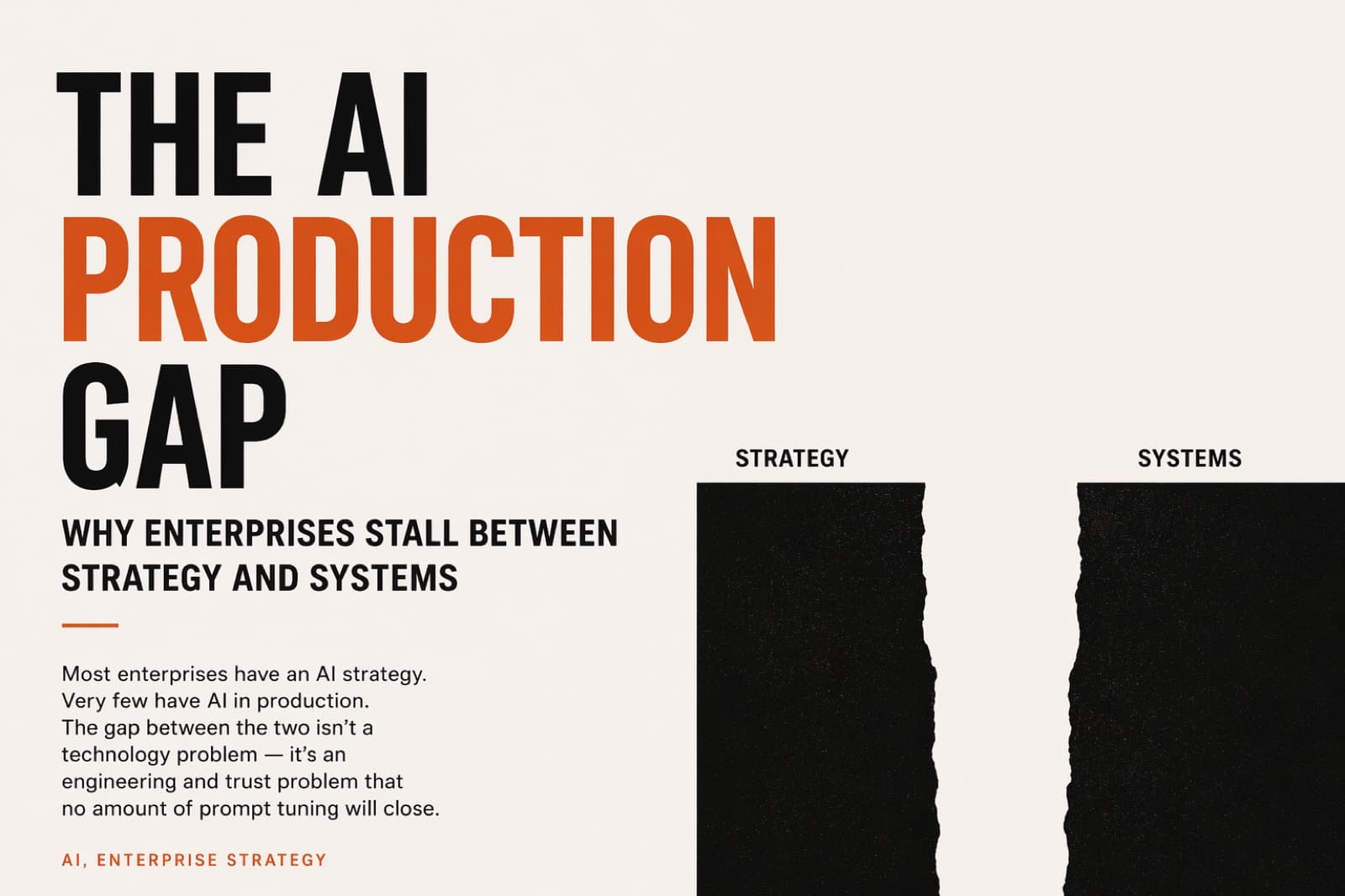 Thumbnail of The AI Production Gap: Why Enterprises Stall Between Strategy and Systems